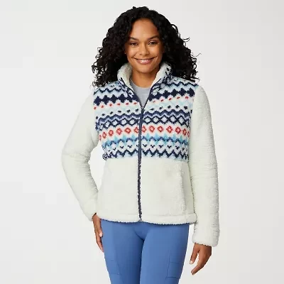 Free Country Womens Fleece Easy-on + Easy-off Lightweight Jacket