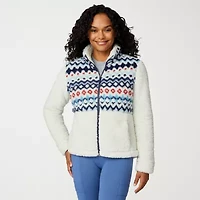 Free Country Womens Fleece Easy-on + Easy-off Lightweight Jacket