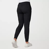 Free Country Womens Drawstring Waist Straight Mid Rise Regular Fit Knit Jogger Pant