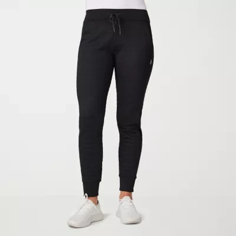 Free Country Womens Drawstring Waist Straight Mid Rise Regular Fit Knit Jogger Pant