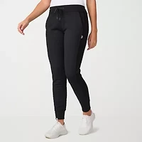 Free Country Womens Drawstring Waist Straight Mid Rise Regular Fit Knit Jogger Pant
