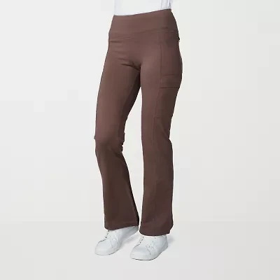 Free Country Womens Wide Leg High Rise Active Pull-On Pant