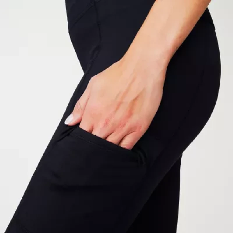 Free Country Womens Wide Leg High Rise Regular Fit Active Pull-On Pant