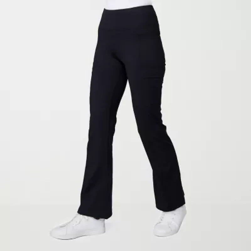 Free Country Womens Wide Leg High Rise Regular Fit Active Pull-On Pant
