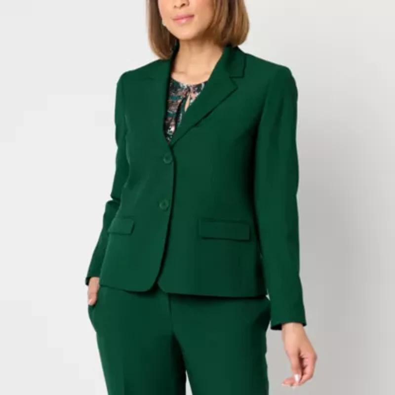 Black Label by Evan-Picone Womens Classic Fit Suit Jacket
