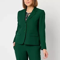 Black Label by Evan-Picone Womens Classic Fit Suit Jacket