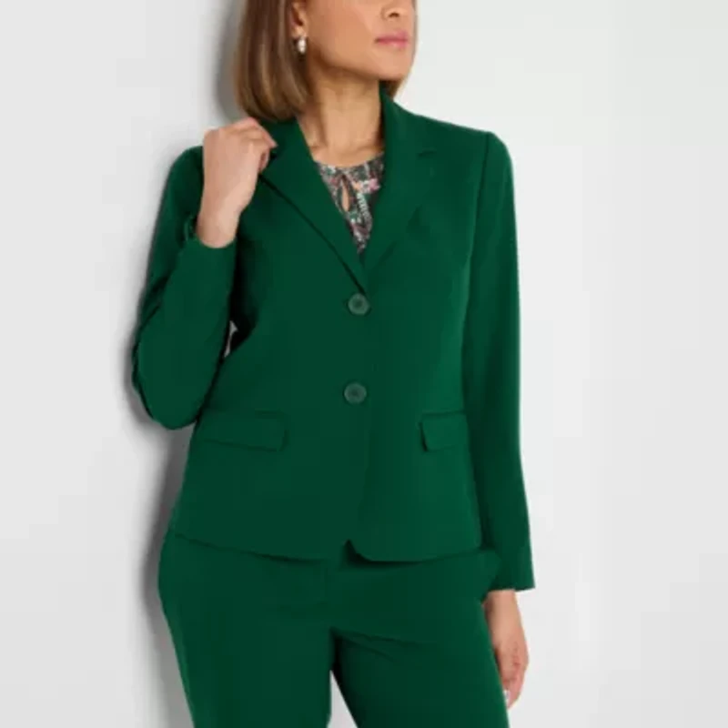 Black Label by Evan-Picone Womens Classic Fit Suit Jacket