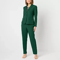 Black Label by Evan-Picone Womens Classic Fit Straight Suit Pant