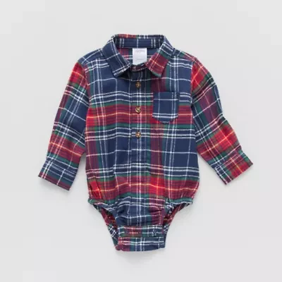 Okie Dokie Baby Boys Long Sleeve Bodysuit