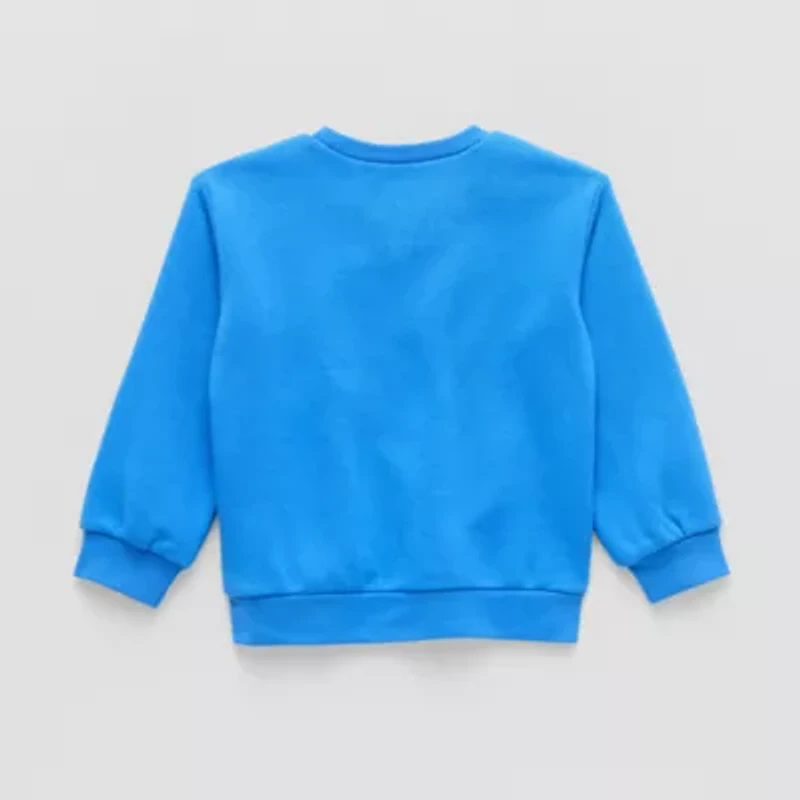 Okie Dokie Toddler & Little Boys Crew Neck Fleece Long Sleeve Sweatshirt