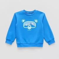 Okie Dokie Toddler & Little Boys Crew Neck Fleece Long Sleeve Sweatshirt