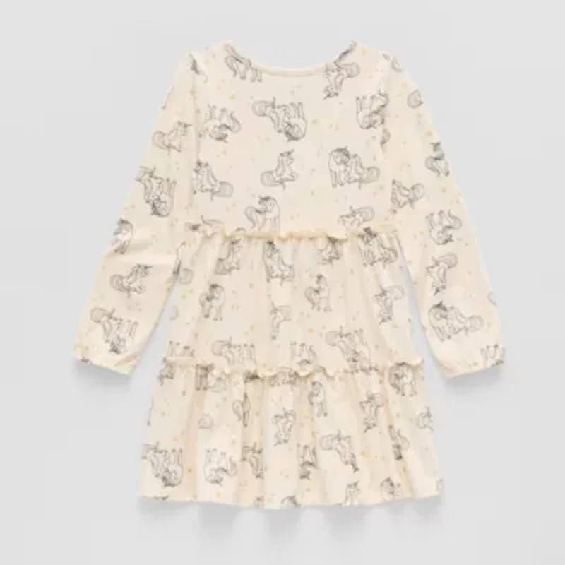 Thereabouts Little Girls Long Sleeve Skater Dress