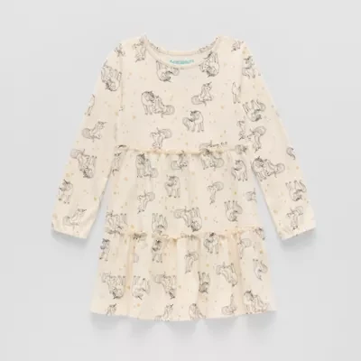 Thereabouts Little Girls Long Sleeve Skater Dress