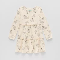Thereabouts Little Girls Long Sleeve Skater Dress