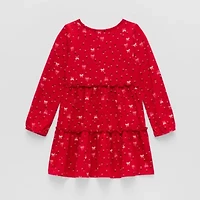 Thereabouts Little Girls Long Sleeve Skater Dress