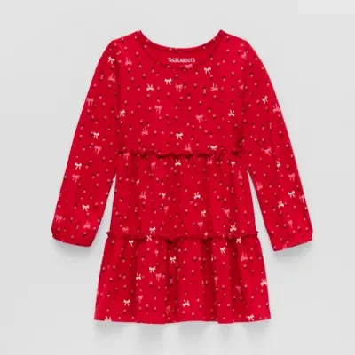 Thereabouts Little Girls Long Sleeve Skater Dress