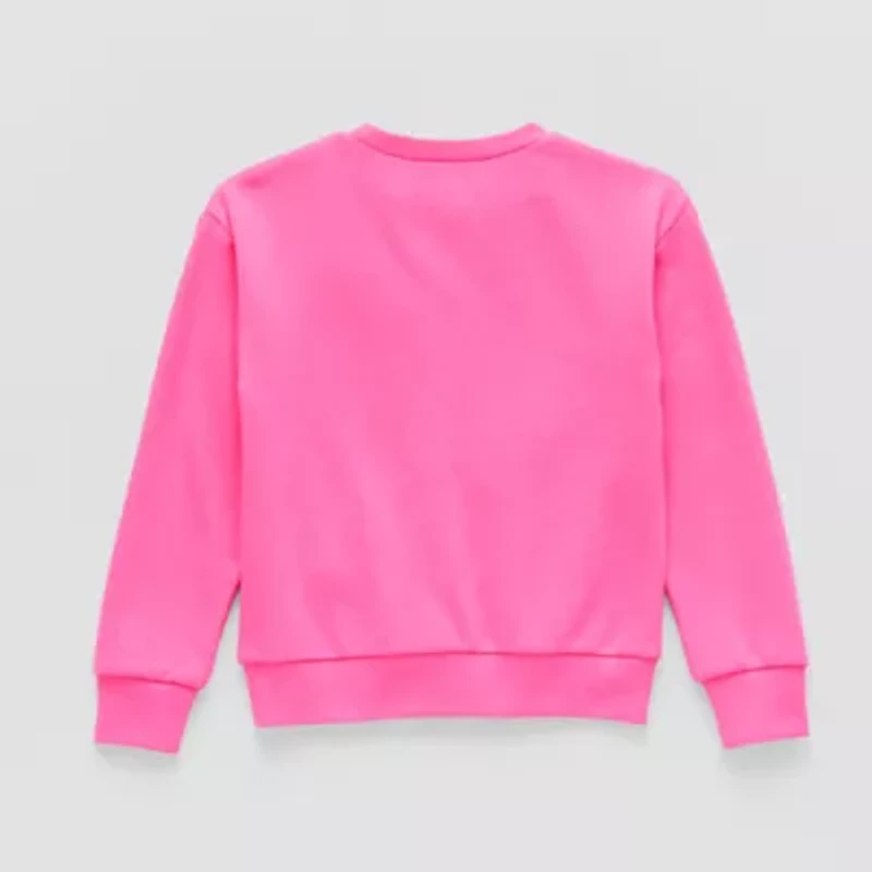 Thereabouts Little Girls Round Neck Long Sleeve Sweatshirt