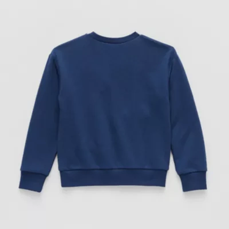 Thereabouts Little Girls Round Neck Long Sleeve Sweatshirt