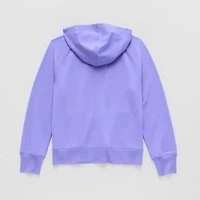 Xersion Super Soft Little & Big Kid Girls Long Sleeve Fleece Zipper Active Hoodie