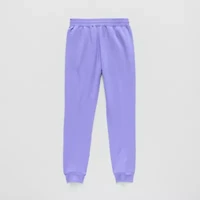 Xersion Super Soft Little & Big Kid Girls Cuffed Mid Rise Regular Fit Fleece Jogger Pant