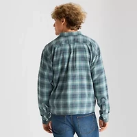 Arizona Mens Long Sleeve Boxy Fit Flannel Shirt