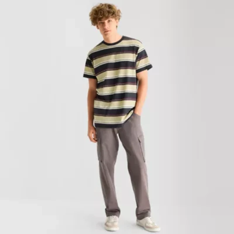 Airwalk Mens Crew Neck Short Sleeve Regular Fit Graphic T-Shirt