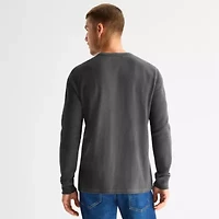 mutual weave Henley Mens Long Sleeve Regular Fit Shirt