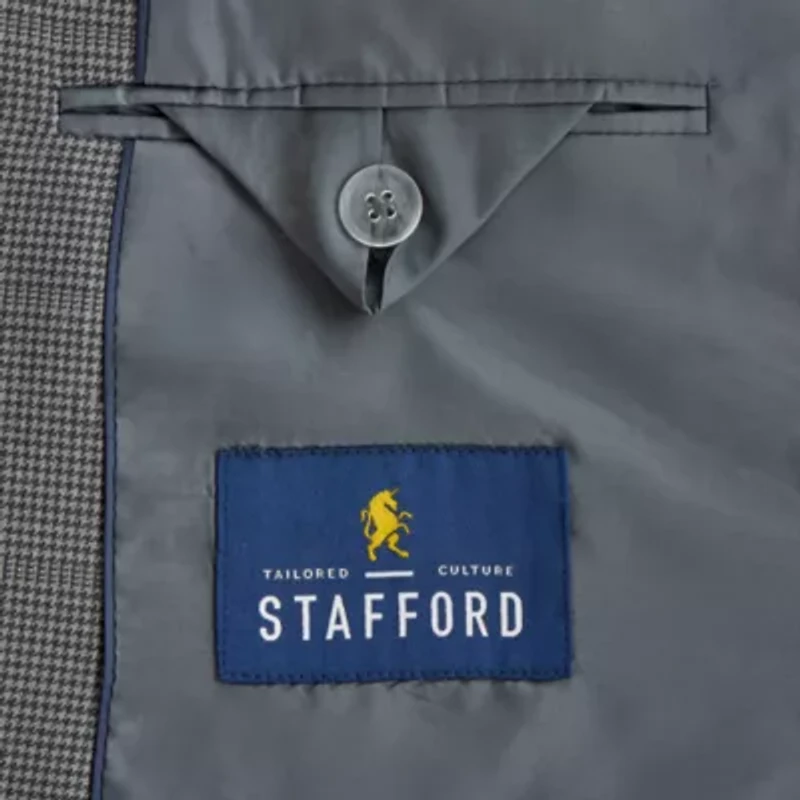 Stafford Houndstooth Mens Classic Fit Suit Jacket