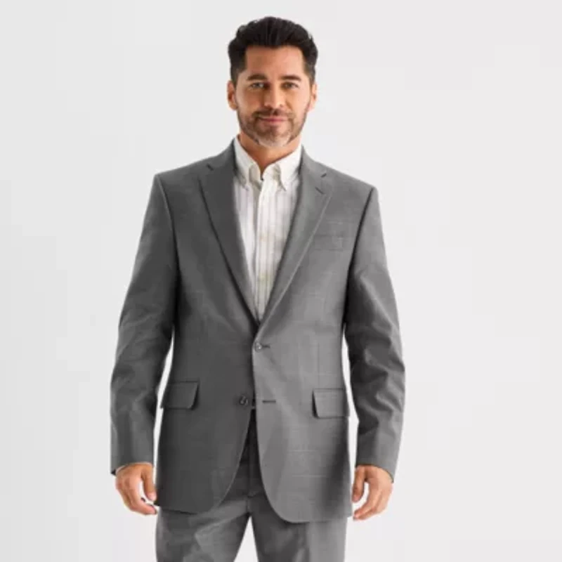 Stafford Houndstooth Mens Classic Fit Suit Jacket