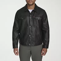 Levi's Mens Faux Leather Midweight Trucker Jacket