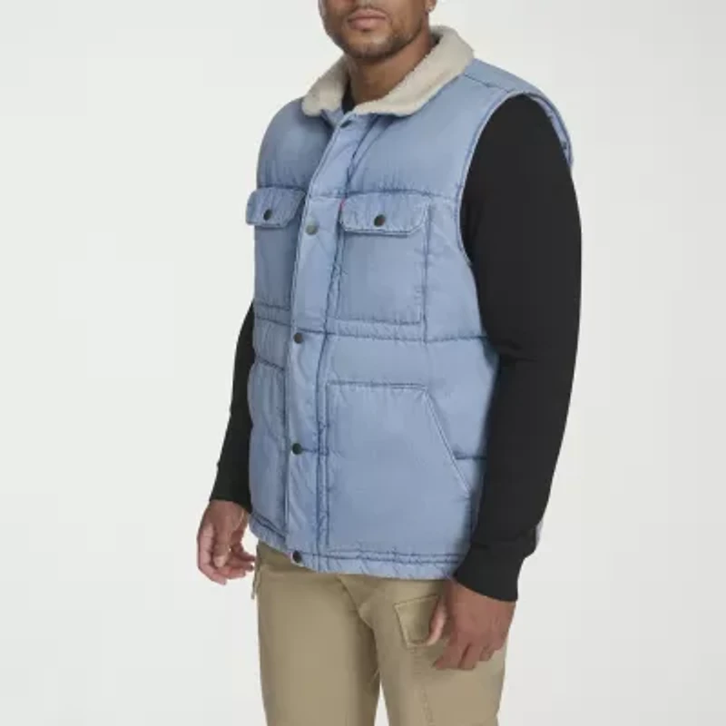 Levi's Mens Denim Midweight Big and Tall Quilted Vest