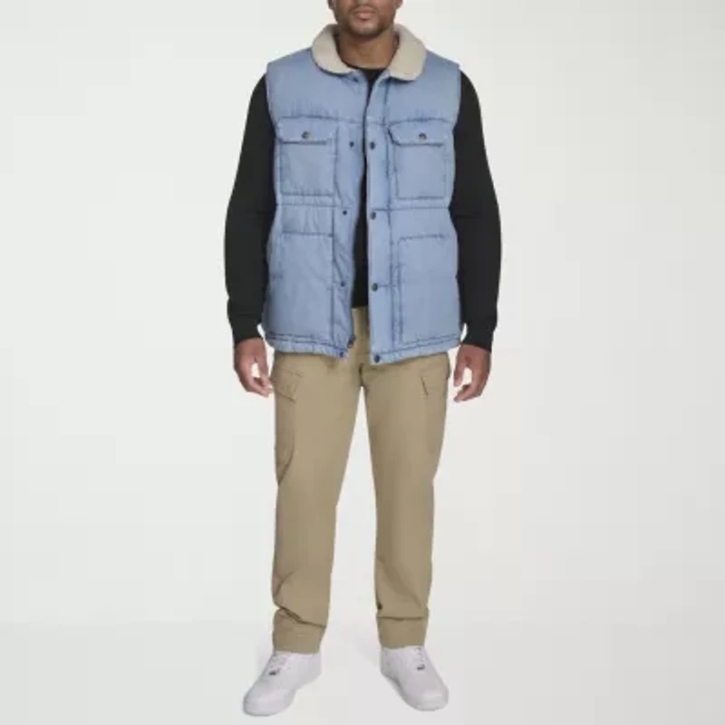 Levi's Mens Denim Midweight Big and Tall Quilted Vest