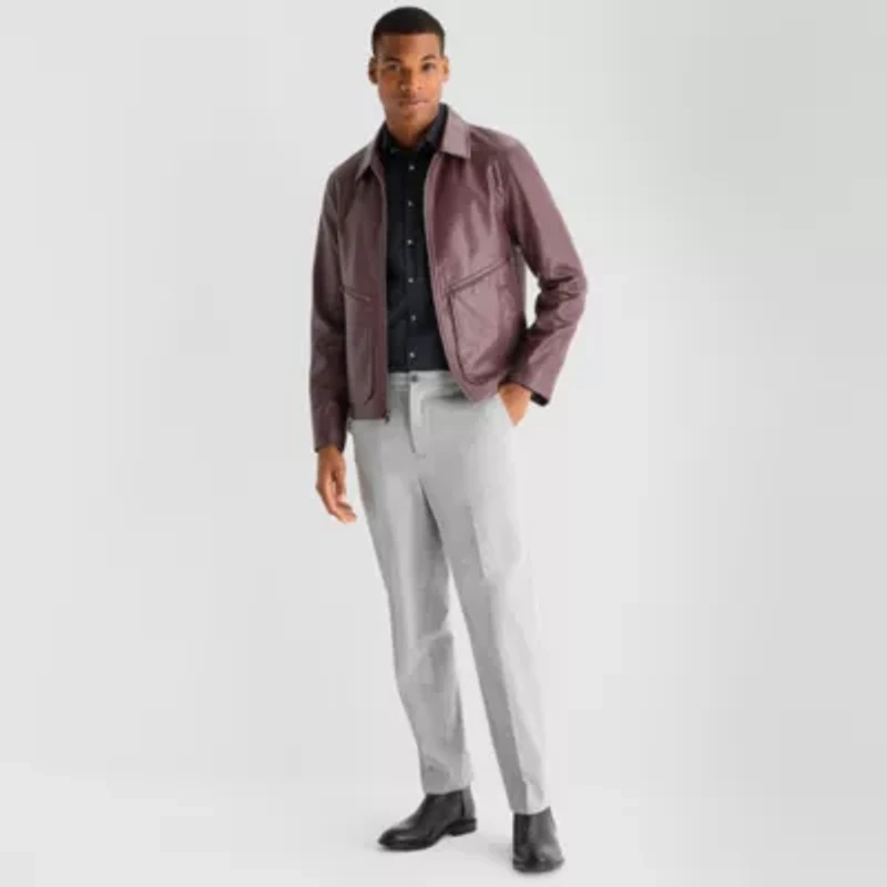 J. Ferrar Mens Midweight Motorcycle Jacket