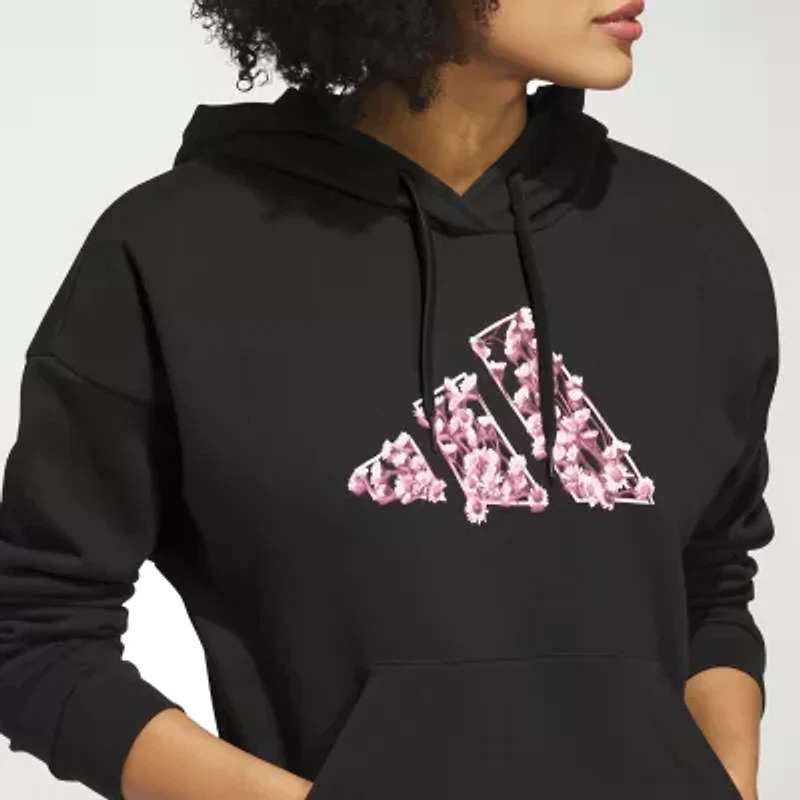 adidas Womens Long Sleeve Fleece Active Hoodie