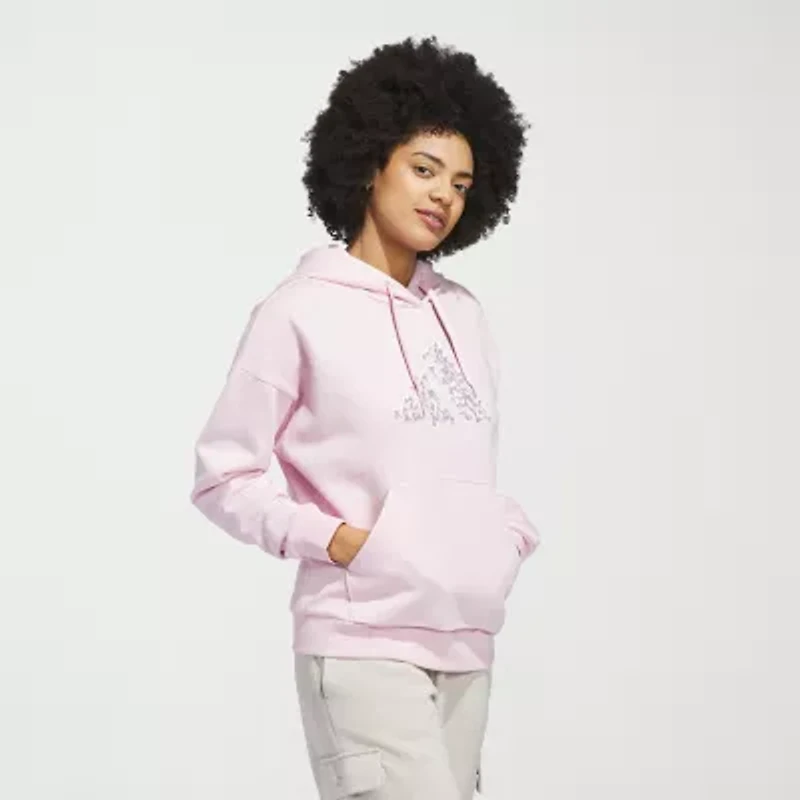 adidas Womens Long Sleeve Fleece Active Hoodie