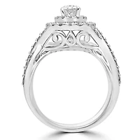 Signature By Modern Bride Womens 1 1/2 CT. T.W. Natural White Diamond 14K Gold Bridal Set