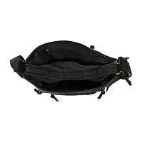 Bueno of California Elephant Large Washed Hobo Crossbody Bag