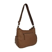 Bueno of California Elephant Large Washed Hobo Crossbody Bag