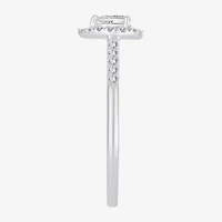 Womens 1/3 CT. T.W. Natural White Diamond 10K Gold Pear Engagement Ring