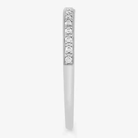 Womens Natural White Diamond 10K Gold Wedding Band