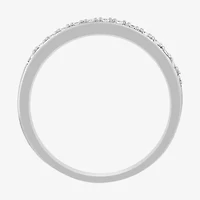 Womens Natural White Diamond 10K Gold Wedding Band