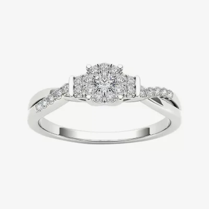 4 CT.T.W. Natural Diamond 10K Gold Engagement Ring