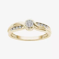 CT.T.W. Natural Diamond 10K Yellow Gold Engagement Ring