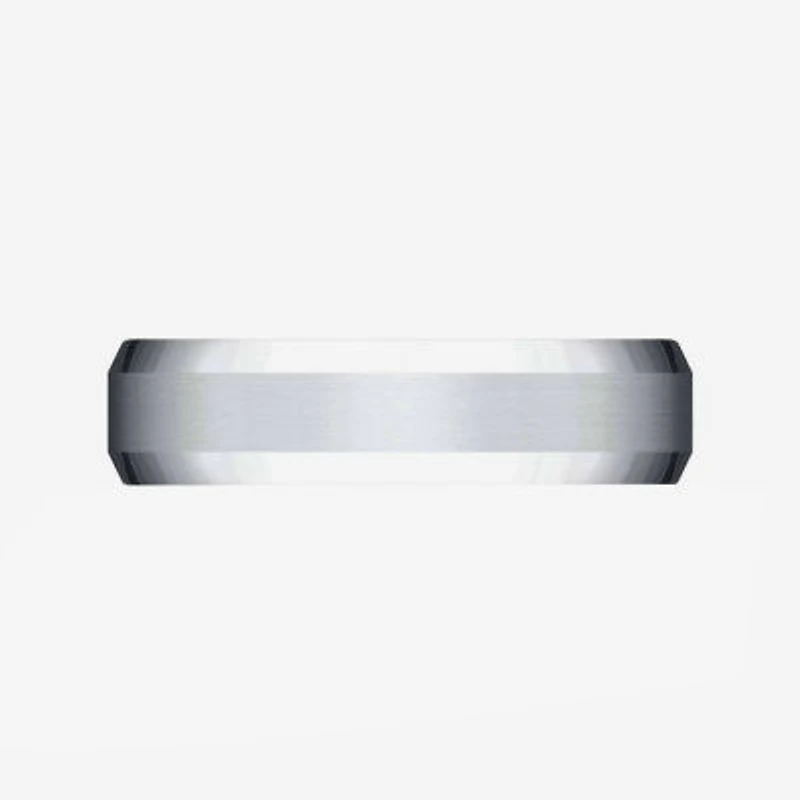 Mens Platinum 6mm Comfort-Fit Wedding Band