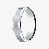 Mens Platinum 6mm Comfort-Fit Wedding Band