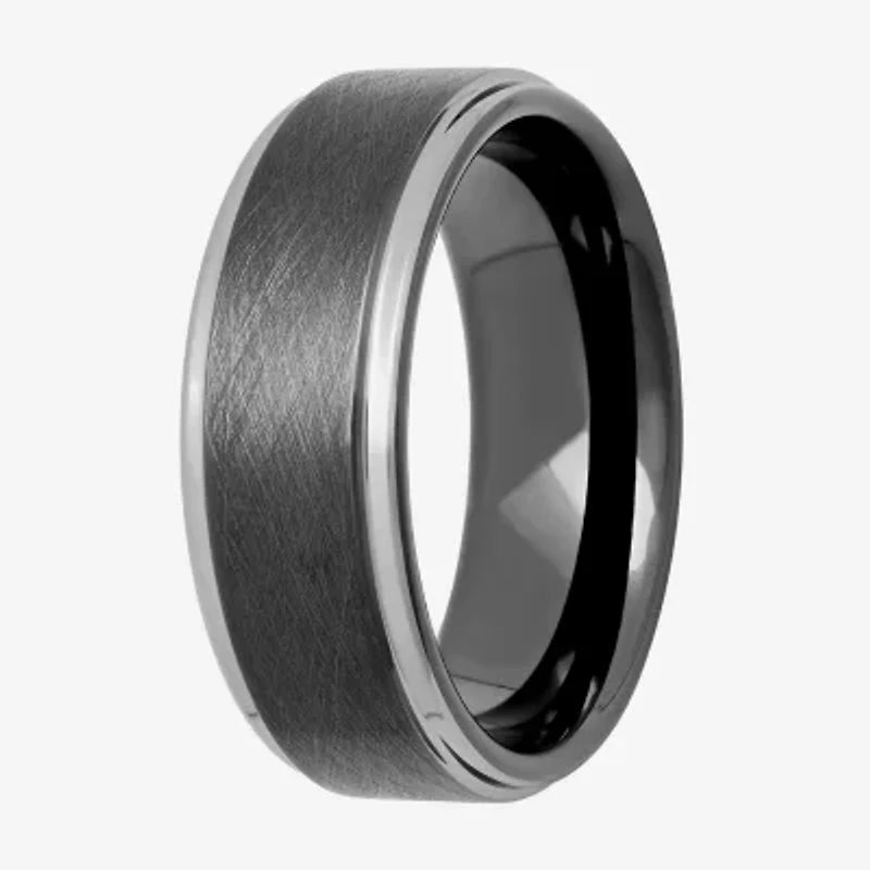 Mens 8MM Tungsten Wedding Band