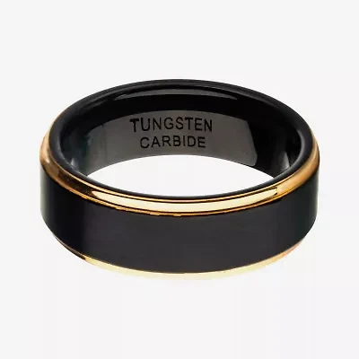 Inox Mens Jewelry 8MM Tungsten Hypoallergenic Wedding Band
