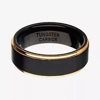 Inox Mens Jewelry 8MM Tungsten Hypoallergenic Wedding Band