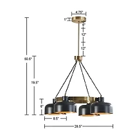 INK+IVY Abbott 4-Light Chandelier