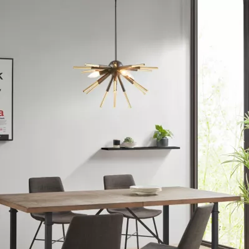 INK+IVY Ely 3-Light Spiked Chandelier